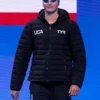 Team USA Olympic Black Puffer Jacket