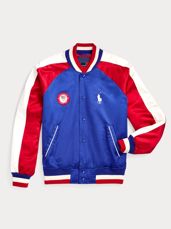 Team USA Satin Baseball Jacket