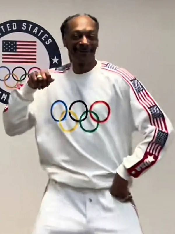 Team USA Snoop Dogg White Olympic Sweatshirt