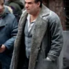 The Penguin Colin Farrell Grey Shearling Trench Coat