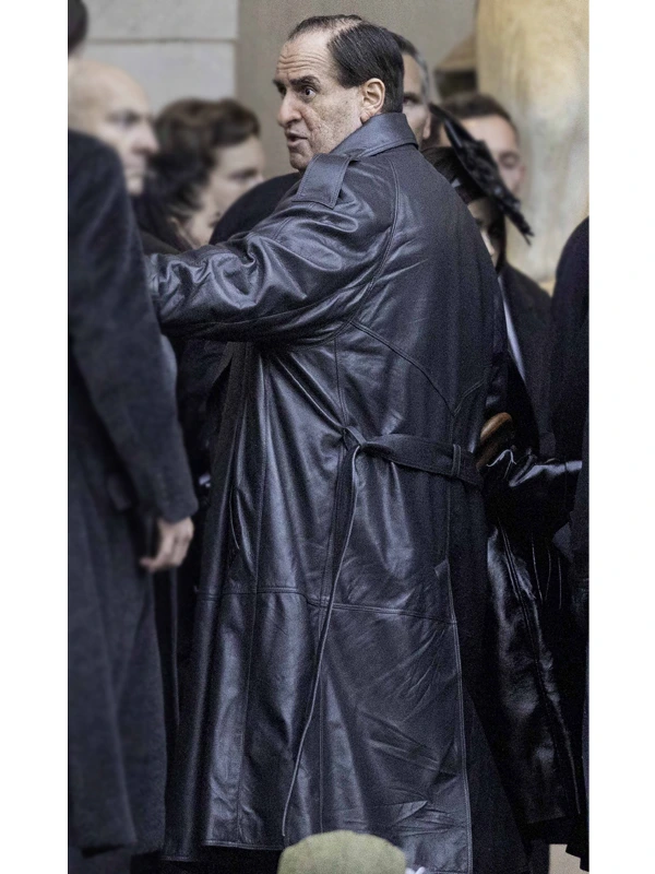 The Penguin Oswald Cobblepot Black Leather Coat