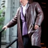 The Penguin Oswald Cobblepot Brown Leather Coat