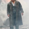 The Penguin Oswald Cobblepot Grey Shearling Trench Coat