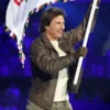 Tom Cruise Olympic Brown Leather Jacket