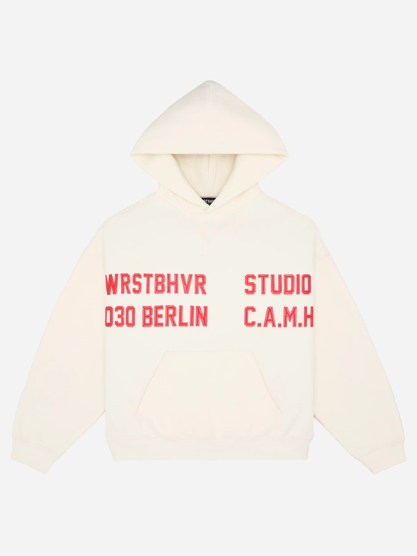 Wrstbhvr Vadim Oversized White Hoodie