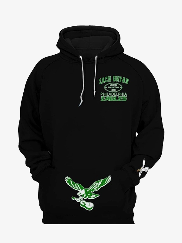 Zach Bryan Eagles Hoodie Black