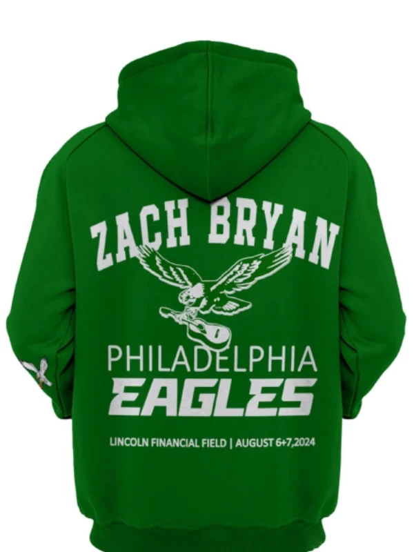 Zach-Bryan-Philadelphia-Eagles-Hoodie-Green