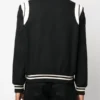 saint laurent teddy bomber jacket black