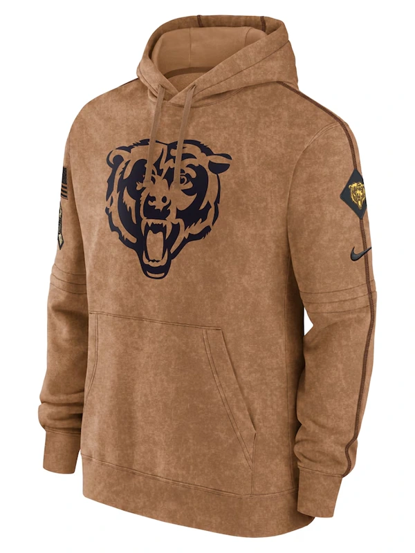 2023 Chicago Bears Salute To Service Club Pullover Hoodie