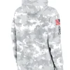 2024 Buffalo Bills Arctic Camo Salute to Service Club Grey Hoodie