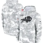 2024 Buffalo Bills Arctic Camo Salute to Service Hoodie