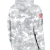 2024 Chicago Bears Arctic Camo Salute to Service Club Grey Hoodie