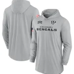 2024 Cincinnati Bengals Salute to Service Long Sleeve Hooded T-Shirt