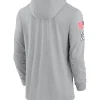 2024 Cleveland Browns Salute to Service Gray Long Sleeve Hooded T-Shirt