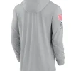 2024 Denver Broncos Salute to Service Gray Long Sleeve Hooded T-Shirt