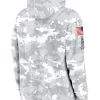 2024 Detroit Lions Arctic Camo Salute to Service Club Grey Hoodie