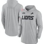 2024 Detroit Lions Salute to Service Long Sleeve Hooded T-Shirt