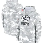 2024 Green Bay Packers Arctic Camo Salute to Service Hoodie