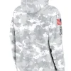 2024 Kansas City Chiefs Arctic Camo Salute to Service Club Grey Hoodie