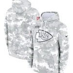 2024 Kansas City Chiefs Arctic Camo Salute to Service Hoodie