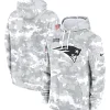 2024 New England Patriots Arctic Camo Salute to Service Hoodie