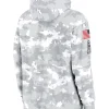 2024 New Orleans Saints Arctic Camo Salute to Service Club Grey Hoodie