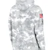 2024 New York Jets Arctic Camo Salute to Service Club Grey Hoodie