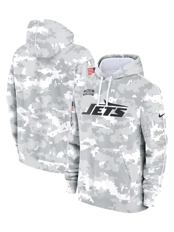 2024 New York Jets Arctic Camo Salute to Service Hoodie