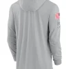 2024 New York Jets Salute to Service Gray Long Sleeve Hooded T-Shirt