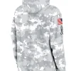 2024 Philadelphia Eagles Arctic Camo Salute to Service Club Grey Hoodie