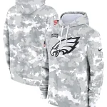 2024 Philadelphia Eagles Arctic Camo Salute to Service Hoodie