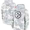 2024 Pittsburgh Steelers Arctic Camo Salute to Service Hoodie