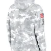 2024 San Francisco 49ers Arctic Camo Salute to Service Club Grey Hoodie