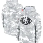 2024 San Francisco 49ers Arctic Camo Salute to Service Hoodie