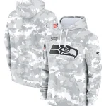 2024 Seattle Seahawks Arctic Camo Salute to Service Hoodie