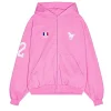 AW22 Balenciaga Pink Polo Zip-Up Hoodie