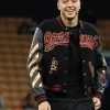 Ac Milan Off White Varsity Jacket Black