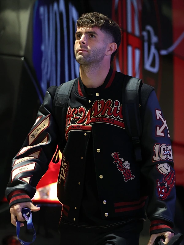 Ac Milan Varsity Jacket Black