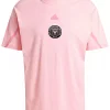 Adidas Adult Inter Miami CF 2024 Travel Pink T-Shirt