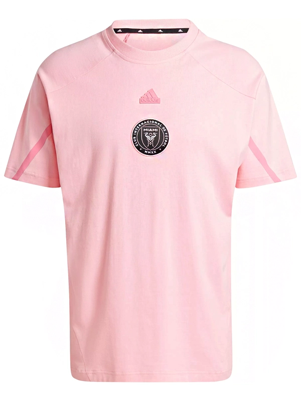 Adidas Adult Inter Miami CF 2024 Travel Pink T-Shirt