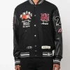 Amiri Logo-Patch Black Varsity Jacket