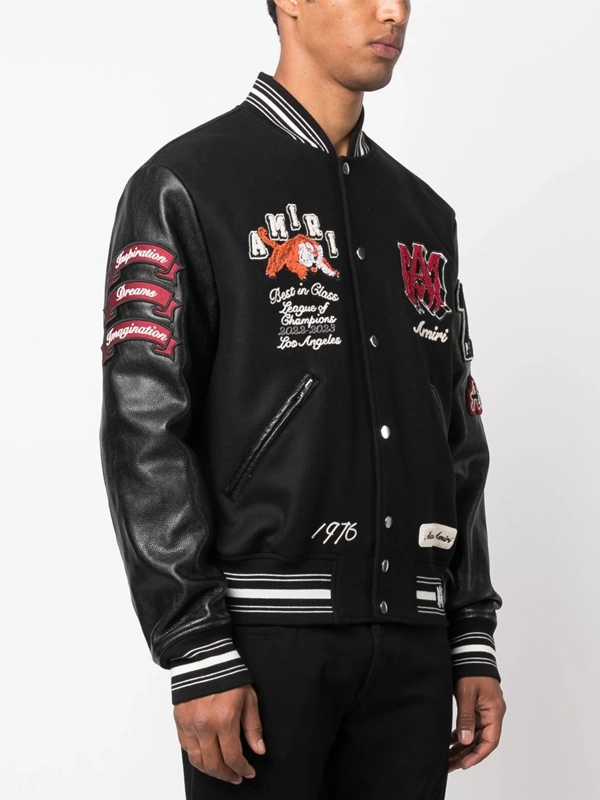 Amiri Varsity Jacket Black