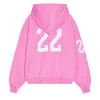 Balenciaga 22 Pink Polo Zip-Up Hoodie