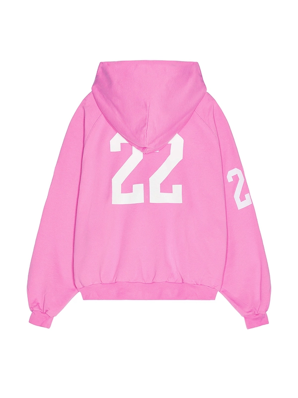 Balenciaga 22 Pink Polo Zip-Up Hoodie