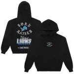 Born x Raised Black Detroit Lions Chrome Rocker Hoodie