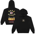 Born x Raised Black Kansas City Chiefs Chrome Rocker Hoodie