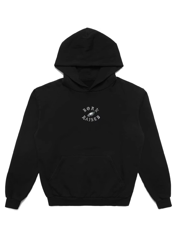 Born x Raised Philadelphia Eagles Chrome Rocker Hoodie Black