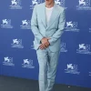 Brad Pitt 81st Venice International Film Festival Blue Suit