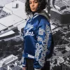 By Way of Dallas Cowboys Blue Varsity Jacket