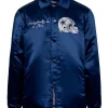 By Way of Dallas Cowboys Reflective Coaches Blue Full-Snap Jacket